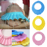 Maxbell Baby Kids Shampoo Bath Shower Cap Wash Hair Shield Waterproof Visor Hat Blue