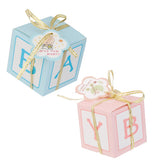 Pack of 12 Paper Candy Sweets Gift Boxes Baby Shower Favors Blue