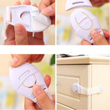 Maxbell 10Pcs Baby Drawer Cupboard Cabinet Door Drawers Lengthened Safety Lock Latch