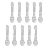 Maxbell 10Pcs Baby Drawer Cupboard Cabinet Door Drawers Lengthened Safety Lock Latch