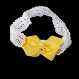 Yellow Bowknot Baby Girls Headband Photography Props Hair Band