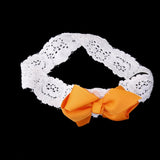 Orange Bowknot Baby Girls Headband Photography Props Hair Band