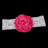 Rose Red Rose Flower Baby Girls Headband Photography Props Hair Band