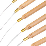 Maxbell 12x Micro Ring Hair Extension Wooden Loop Needle Threader Feather Hook Tool - Aladdin Shoppers