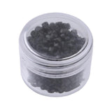 Maxbell 500Pcs 5mm Aluminum Micro Nano Rings Beads for Hair Extensions Black