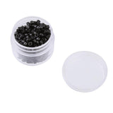 Maxbell 500Pcs 5mm Aluminum Micro Nano Rings Beads for Hair Extensions Black
