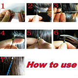 Maxbell 12Pcs Useful Ring Hair Extension Wooden Pull Hook Needle Threader DIY Tool - Aladdin Shoppers