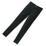 Women Fashionable Breathable Stretchable Elastic Pencil Pants Trousers Leggings Jeggings Black S