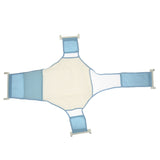 Maxbell Infant Baby Adjustable Bath Seat Support Safety Cross Mesh Shower Net Blue