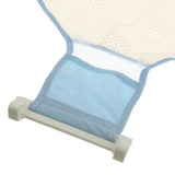 Maxbell Infant Baby Adjustable Bath Seat Support Safety Cross Mesh Shower Net Blue