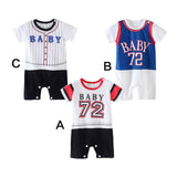 Baby Kids Infant Outfits Printed Tracksuit Romper Jumpsuit Bodysuit 95cm A