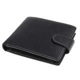 Mens Bifold Wallet ID Credit Card Holder Purse Coin Pocket Black