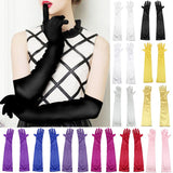 Maxbell Women's Ladies Opera Evening Party Long Gloves Black