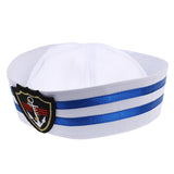 Maxbell Unisex Captain Sailor Hat Skipper Navy Marine Cap Kids Military Hat Triangle