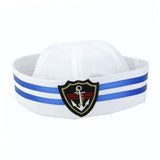 Maxbell Unisex Captain Sailor Hat Skipper Navy Marine Cap Kids Military Hat Triangle