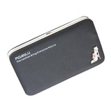 Fashionable Womens Long PU Wallet Coin Purse Cellphone Pouch Black