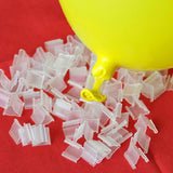 100pcs V Shape Balloon Clip Tie for Wedding Birthday Party Decoration