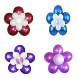 50pcs Flower Shape Balloon Clip Tie for Wedding Party Decoration