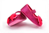 Maxbell Fashion Baby Kids Girls Soft Sole Glitter Spring Shoes Fushcia 11