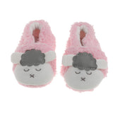 Maxbell Coral Fleece BabyToddler Shoes Soft Sole with Sheep Pattern Pink 12