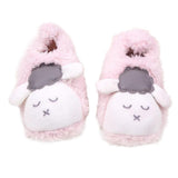Maxbell Coral Fleece BabyToddler Shoes Soft Sole with Sheep Pattern Pink 12