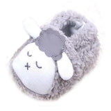 Maxbell Coral Fleece BabyToddler Shoes Soft Sole with Sheep Pattern Gray 13
