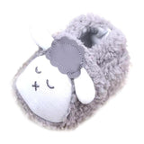 Maxbell Coral Fleece BabyToddler Shoes Soft Sole with Sheep Pattern Gray 13