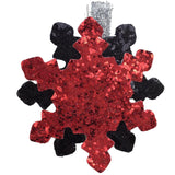 1Pc Sequins Snowflake Hair Clip Barrettes Hairpin Kids Girls Black Red