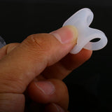 Maxbell 10pcs Silicone Button Ring Dummy Pacifier Holder Clip Adapter White