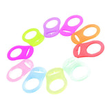 Maxbell 10pcs Silicone Button Ring Dummy Pacifier Holder Clip Adapter Multi