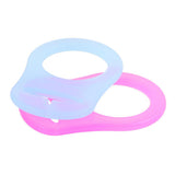 Maxbell 10pcs Silicone Button Ring Dummy Pacifier Holder Clip Adapter Multi