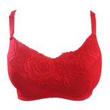 Breast Special Bra Operation Surgery Type Upscale Lace Bra 75 Red