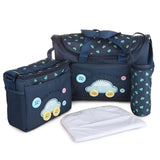 Maxbell 4Pcs Mummy Tote Baby Nappie Diaper Changing Bags Sets Dark Blue