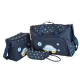Maxbell 4Pcs Mummy Tote Baby Nappie Diaper Changing Bags Sets Dark Blue