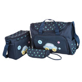 Maxbell 4Pcs Mummy Tote Baby Nappie Diaper Changing Bags Sets Dark Blue
