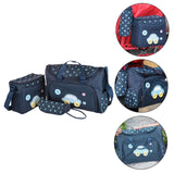 Maxbell 4Pcs Mummy Tote Baby Nappie Diaper Changing Bags Sets Dark Blue