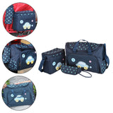 Maxbell 4Pcs Mummy Tote Baby Nappie Diaper Changing Bags Sets Dark Blue