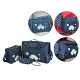 Maxbell 4Pcs Mummy Tote Baby Nappie Diaper Changing Bags Sets Dark Blue