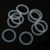 Maxbell 20 pieces Clear Silicone Baby Pacifier Ring Holder Napkin Adapter