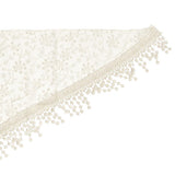 Maxbell Newborn Baby Soft Silk No-Stretch Lace Trim Wraps Photography Props Beige