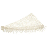 Maxbell Newborn Baby Soft Silk No-Stretch Lace Trim Wraps Photography Props Beige