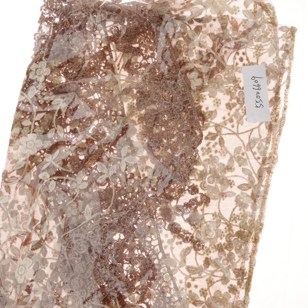 Maxbell Newborn Baby Soft Silk No-Stretch Lace Trim Wraps Photography Props Coffee