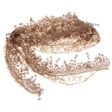 Maxbell Newborn Baby Soft Silk No-Stretch Lace Trim Wraps Photography Props Coffee