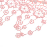 Maxbell Newborn Baby Soft Silk No-Stretch Lace Trim Wraps Photo Props Dark Pink