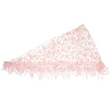 Maxbell Newborn Baby Soft Silk No-Stretch Lace Trim Wraps Photo Props Dark Pink