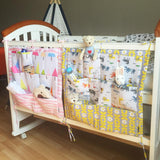 Maxbell Baby Bed Bedside Pocket Storage Nursery Diaper Hanging Bag Organizer Gray