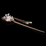 Vintage Bobby Pin Flower Hairpin Colorful Rhinestone Hair Stick #10