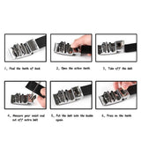 Mens Fashion Automatic Ratchet Belt Buckle for Leather Belt #6