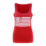 Fashion Women Vest Sleeveless Shirt Blouse Summer Casual Loose Tops Red M