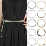 Maxbell Women Wedding Dress Flower Waist Chain Belt Rhinestone Waistband